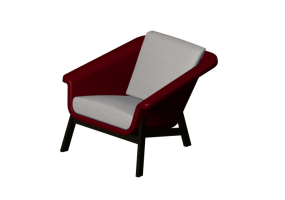 Chairs and Sofas 3D - Leather armchair - Horm - Sienna
