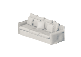 Chairs and Sofas 3D - Fabric lined sofa - Horm - Milos