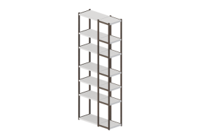 3D B&uuml;cherregal und Beh&auml;lter - Holzregal - Horm - 93-08-03