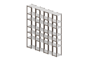 Librerie 3D - Scaffale in legno - Horm - 93-08-07