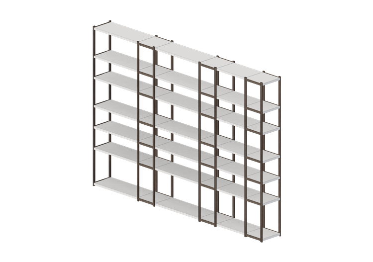 Librerías y Contenedores 3D - Estantería de madera - Horm -... Librerías y Contenedores 3D - Estantería de madera - Horm -...