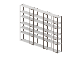 Librerie 3D - Scaffale in legno - Horm - 93-08-10