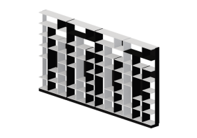 3D Bookshelves and Containers - Plastic bookshelf - Horm - Sudoku
