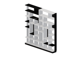 3D B&uuml;cherregal und Beh&auml;lter - B&uuml;cherregal aus Kunststoff - Horm - Sudoku