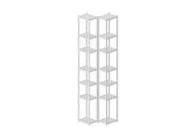 Estantes 3D - Estante de madeira envernizada - Horm &ndash; Singles 90