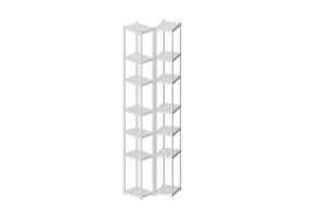 Librerie 3D - Libreria in legno laccato - Horm &ndash; Singles 65