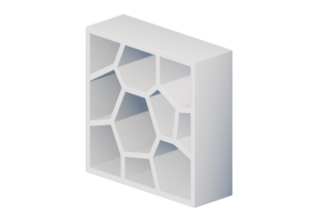 Biblioth&egrave;que 3D - Biblioth&egrave;que en plastique - Horm - Opus