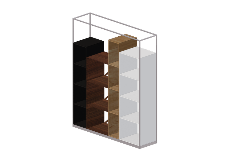 Estantes 3D - Estante modular de madeira - Horm - Industry... Estantes 3D - Estante modular de madeira - Horm - Industry...
