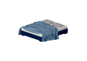 Letti 3D - Letto matrimoniale - Horm - Sommier Standard