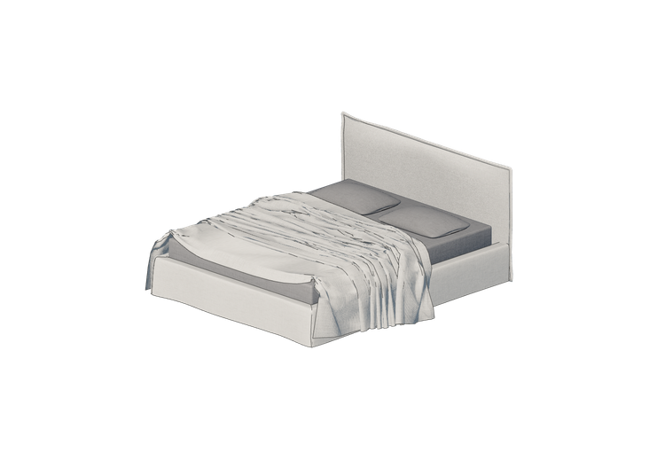 Camas 3D - Cama de casal - Horm - Tahiti - Horm Camas 3D - Cama de casal - Horm - Tahiti - Horm