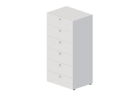 Arm&aacute;rios 3D - C&ocirc;moda com duas gavetas - Horm - Anish Drawer
