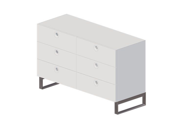 3D Schränke und Kommoden - Kommode mit 6 Schubladen - Horm... 3D Schränke und Kommoden - Kommode mit 6 Schubladen - Horm...
