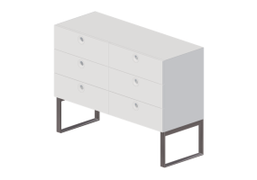 Armadi 3D - Cassettiera a sei cassetti - Horm - Anish Drawer