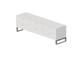 Armoires 3D - Commode à six tiroirs - Horm - Anish Drawer