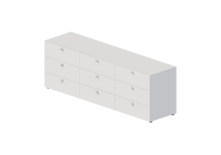 Wardrobes and Cabinets 3D - Nine drawerset cabinet - Horm -... Wardrobes and Cabinets 3D - Nine drawerset cabinet - Horm -...