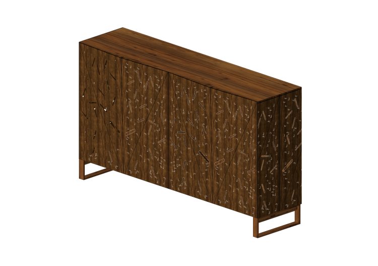 3D Schränke und Kommoden - Kommode aus Holz - Horm -... 3D Schränke und Kommoden - Kommode aus Holz - Horm -...