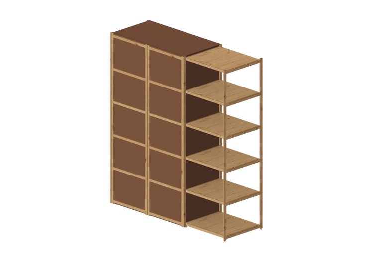 Armários 3D - Armário de madeira - Horm – Solaio wardrobe -... Armários 3D - Armário de madeira - Horm – Solaio wardrobe -...