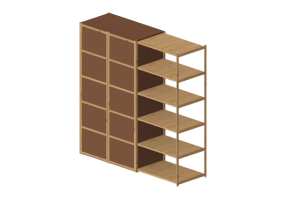 Armadi 3D - Armadio in legno - Horm &ndash; Solaio wardrobe
