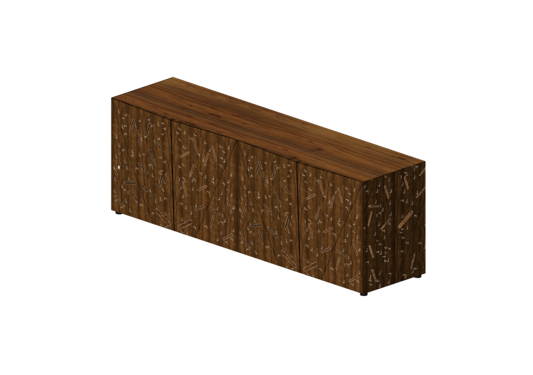 Armarios y Cómodas 3D - Cómoda de madera - Horm - Riddled... Armarios y Cómodas 3D - Cómoda de madera - Horm - Riddled...