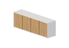 Armoires 3D - Buffet en bois - Horm - Oblique