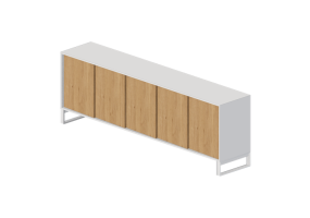 Armadi 3D - Madia in legno - Horm - Oblique