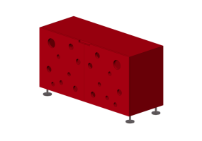 Armarios y C&oacute;modas 3D - Mueble de madera - Horm - Polka Dots