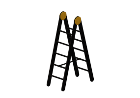 Acess&oacute;rios 3D - Escada de madeira - Horm - Compass
