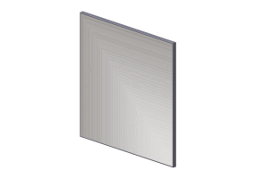 Espelhos 3D - Espelho de alum&iacute;nio - Horm - Ute Minimal