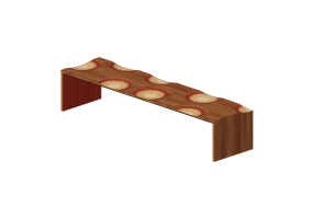 Panche 3D - Panca in legno - Horm - Ripples Indoor