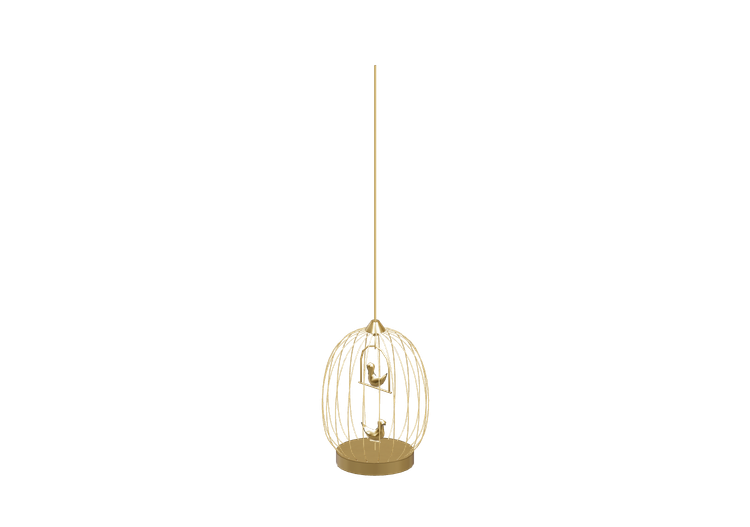 Lâmpada pingente 3D - Luminária banhade a ouro - Horm -... Lâmpada pingente 3D - Luminária banhade a ouro - Horm -...
