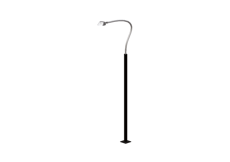 Farolas de calle 3D - Farola sobre poste alto 6,7m -... Farolas de calle 3D - Farola sobre poste alto 6,7m -...