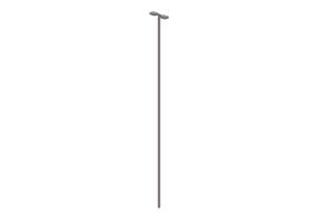 3D Street Lights - High Pole Street Light - 8m - iGuzzini - Platea Pro 296x214mm