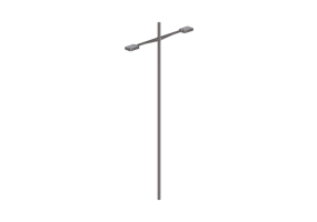 Candeeiros de rua 3D - Poste alto 6m- iGuzzini - Platea Pro 406x276mm