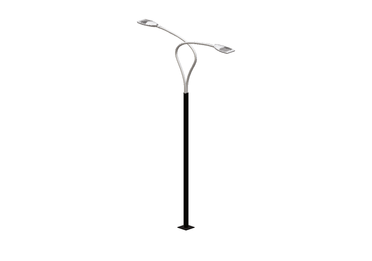 3D Street Lights - High pole street light - Height: 6,7... 3D Street Lights - High pole street light - Height: 6,7...