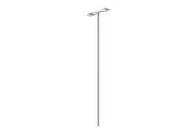 Candeeiros de rua 3D - Poste de 8 metros de altura - iGuzzini - Archilede HP 765x412mm