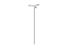 Farolas de calle 3D - Farola sobre poste alto 6 metros - iGuzzini - Archilede HP 765x412mm