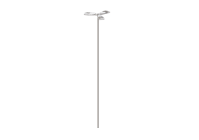 Farolas de calle 3D - Farola sobre poste alto 8 metros - iGuzzini - Archilede HP 765x412mm