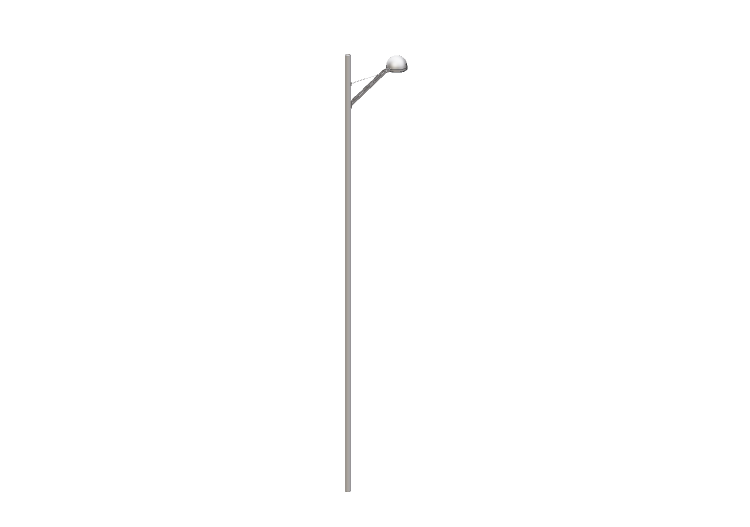 3D Street Lights - High pole street light - Height: 8... 3D Street Lights - High pole street light - Height: 8...