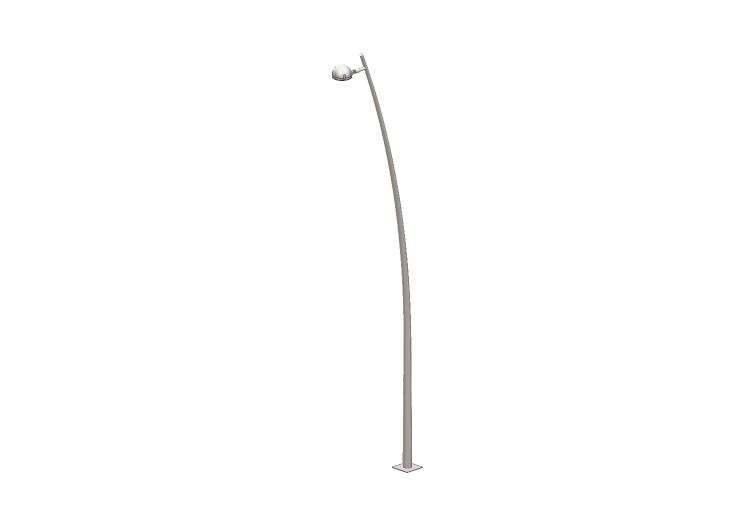 Farolas de calle 3D - Farola sobre poste alto 8 metros -... Farolas de calle 3D - Farola sobre poste alto 8 metros -...