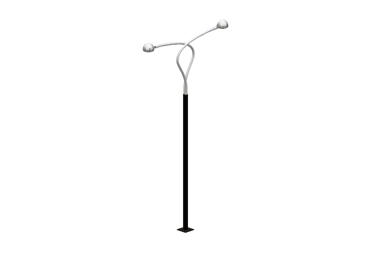 3D Street Lights - High pole street light - Height: 6,7... 3D Street Lights - High pole street light - Height: 6,7...