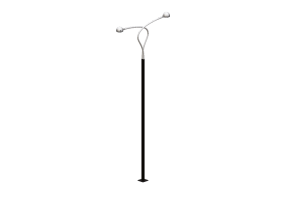 3D Street Lights - High pole street light - Height: 8,7 meters - iGuzzini - Argo