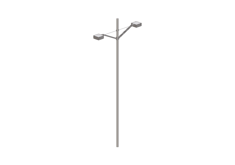 Farolas de calle 3D - Farola sobre poste alto 6 metros -... Farolas de calle 3D - Farola sobre poste alto 6 metros -...