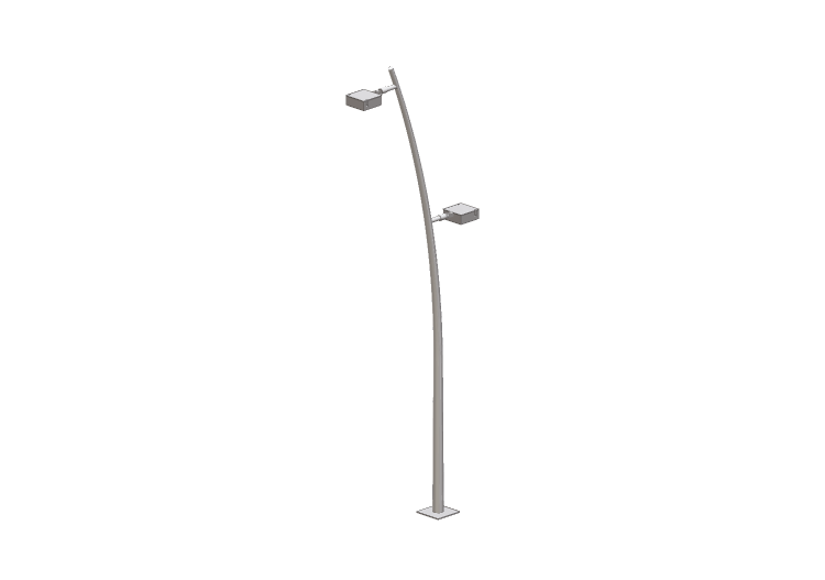 Farolas de calle 3D - Farola sobre poste alto 6 metros -... Farolas de calle 3D - Farola sobre poste alto 6 metros -...