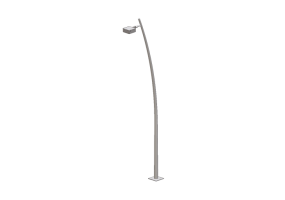 3D Street Lights - High pole street light - Height: 6 meters - iGuzzini - Delphi