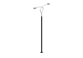 3D Street Lights - High pole street light - Height: 8,7 meters - iGuzzini - Delphi
