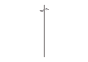 3D Street Lights - High pole street light - Height: 6m - iGuzzini - Ufo 423x423mm