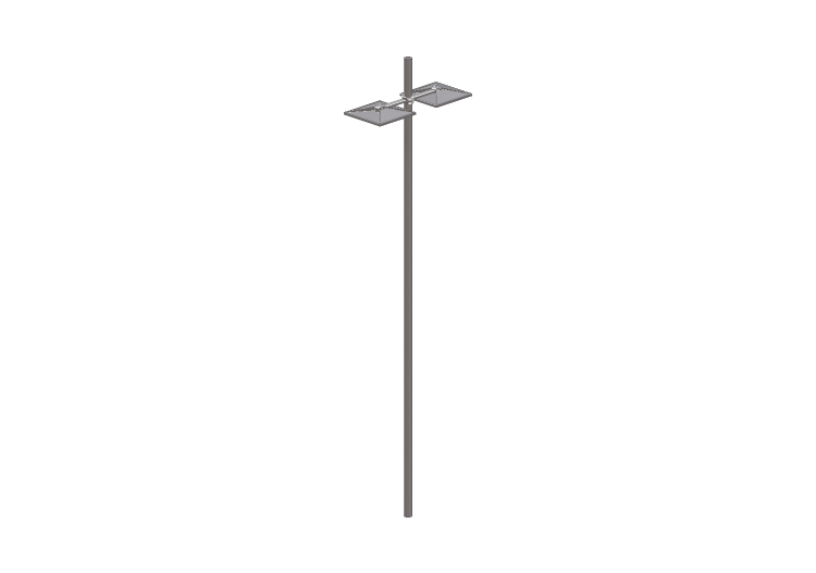 Farolas de calle 3D - Farola sobre poste alto 6m - iGuzzini... Farolas de calle 3D - Farola sobre poste alto 6m - iGuzzini...
