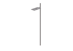 3D Street Lights - High pole street light - Height: 6m - iGuzzini - Ufo