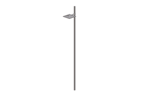 3D Stra&szlig;enlanternen - Stra&szlig;enlaterne auf Pfahl von 6m H&ouml;he - iGuzzini - Ufo 634x634mm
