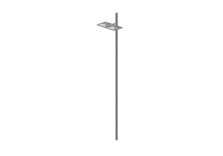 Lampioni stradali 3D - Lampione su palo alto 7m - iGuzzini... Lampioni stradali 3D - Lampione su palo alto 7m - iGuzzini...